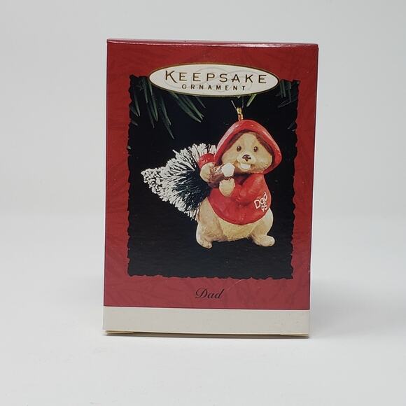 1995 Hallmark Dad Handcrafted Keepsake Holiday Christmas Ornament. - Picture 1 of 6